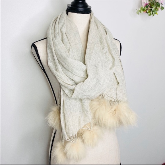 Randi & Will Silk Merino Wool Luxury Scarf Wrap - Picture 2 of 4